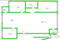 嘉屋上河3室2厅1卫户型图