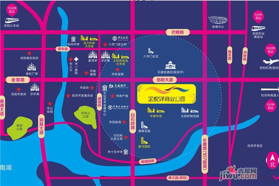 金悦洋商业公园位置交通图