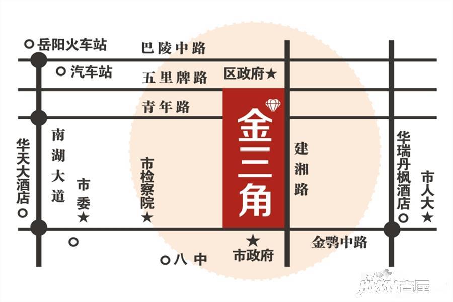 天伦金三角银座公寓位置交通图图片