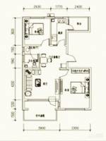 高教新城·学区嘉园2室1厅1卫90㎡户型图