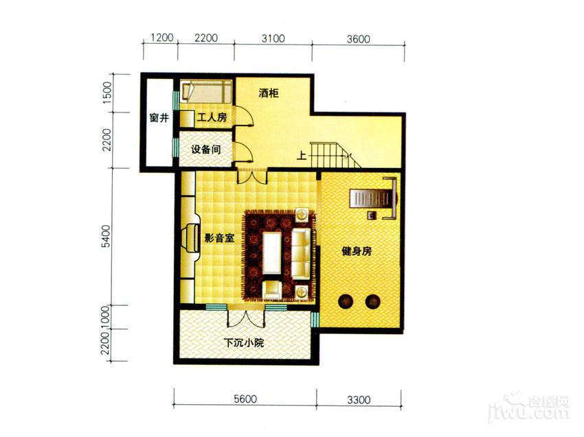 园墅普通住宅357.1㎡户型图