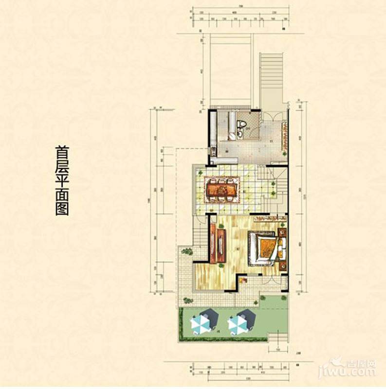 世佳别墅4室3厅4卫303.8㎡户型图