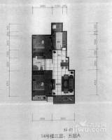 北京城建·世华泊郡2室1厅1卫86.8㎡户型图