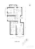 公园18722室2厅3卫260㎡户型图