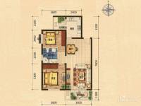 世嘉光织谷2室2厅1卫90㎡户型图