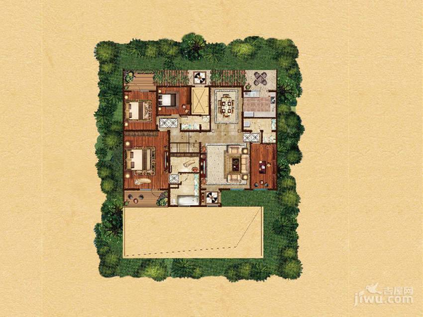 首邑溪谷4室3厅3卫220㎡户型图