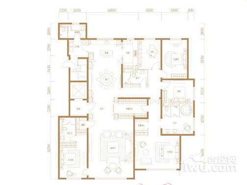 望京·金茂府5室2厅4卫350㎡户型图