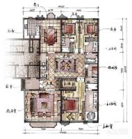 钓鱼台7号院3室3厅3卫311㎡户型图