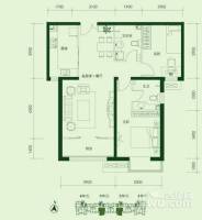 燕京航城2室2厅2卫100㎡户型图