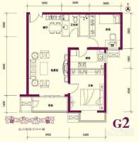燕京航城2室2厅1卫111㎡户型图