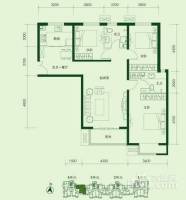 燕京航城3室2厅2卫128㎡户型图