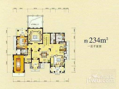 檀香山别墅4室2厅2卫536㎡户型图