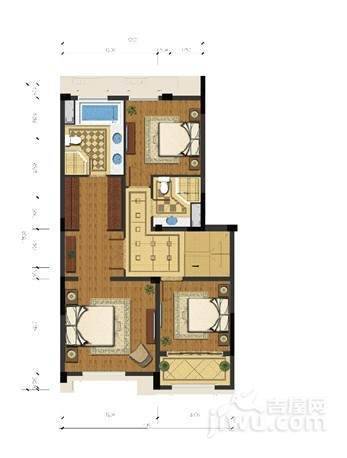 绿城玉兰花园臻园3室2厅3卫191㎡户型图