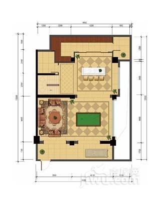 绿城玉兰花园臻园4室2厅3卫226㎡户型图