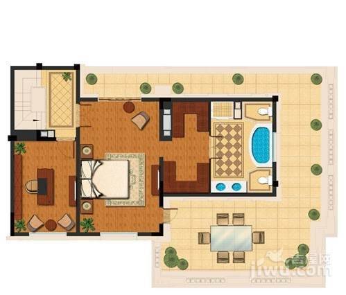 绿城玉兰花园臻园5室2厅3卫268㎡户型图