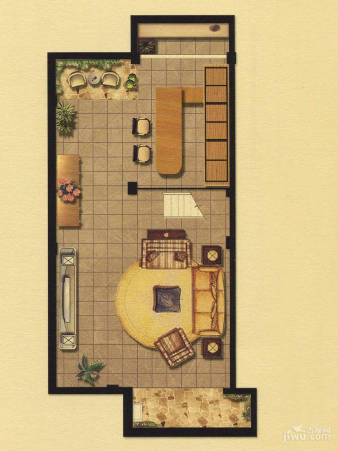 宝华北岸郡庭别墅普通住宅120㎡户型图