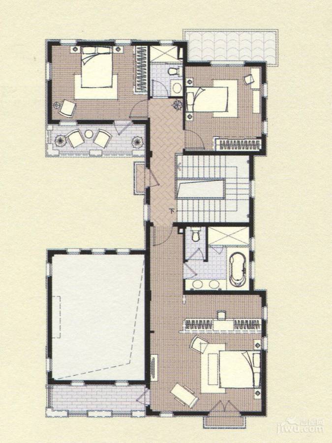 览海国际高尔夫社区3室3厅4卫507.9㎡户型图