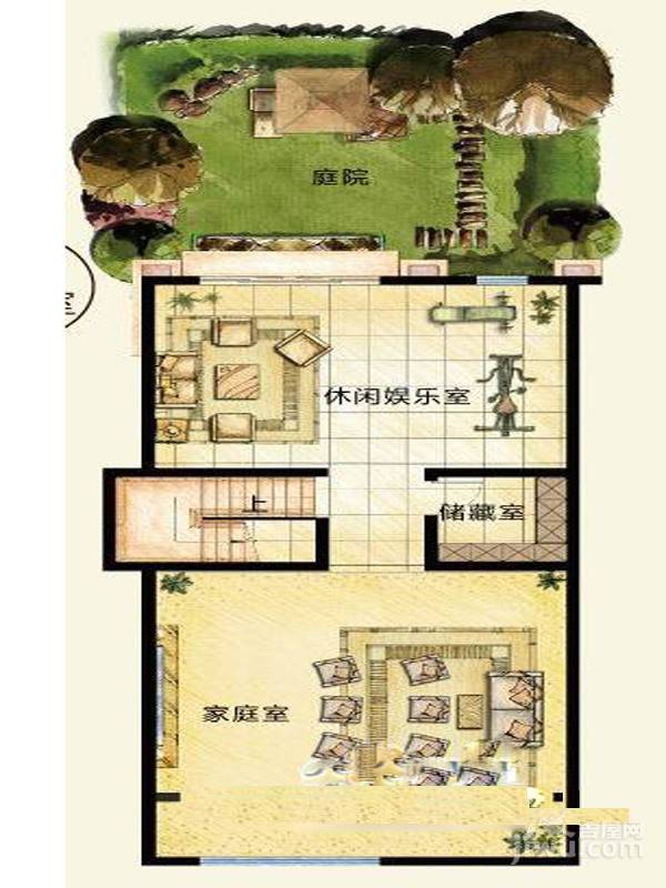 合生御廷园3室4厅4卫310㎡户型图