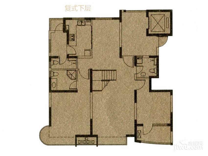 经纬城市绿洲三期观澜泓郡普通住宅246㎡户型图