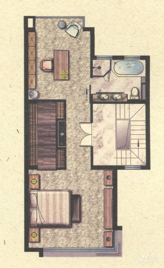 春江美庐别墅普通住宅138㎡户型图