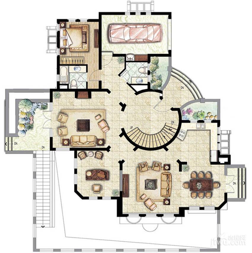 圣塔路斯普通住宅542.3㎡户型图