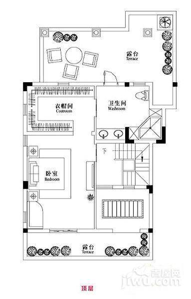 龙湖滟澜山二期香醍半岛3室4厅3卫255㎡户型图