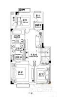 龙湖滟澜山二期香醍半岛3室4厅4卫275㎡户型图