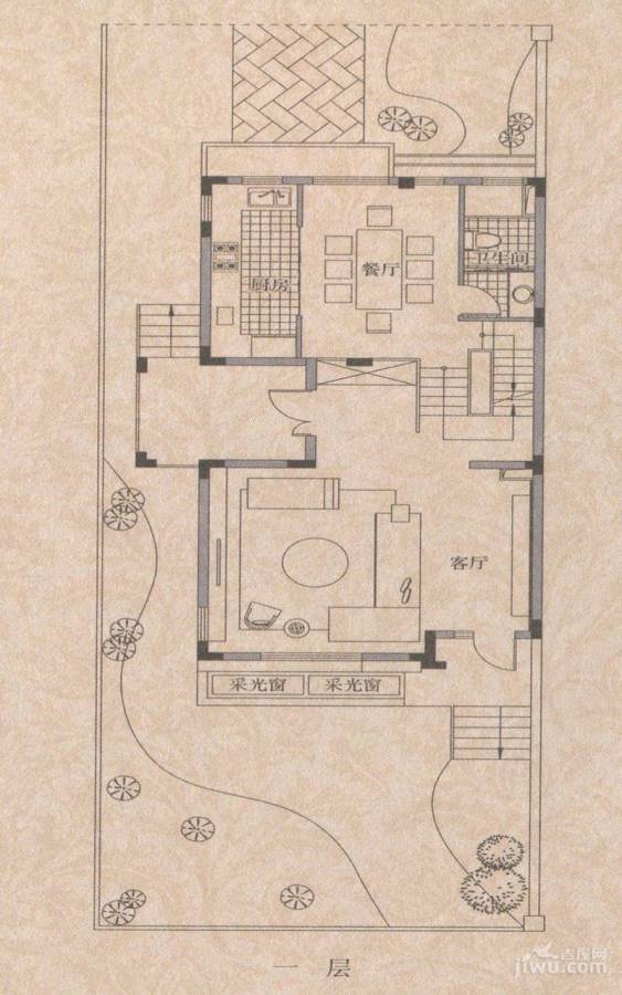 红墅1858别墅普通住宅217.3㎡户型图