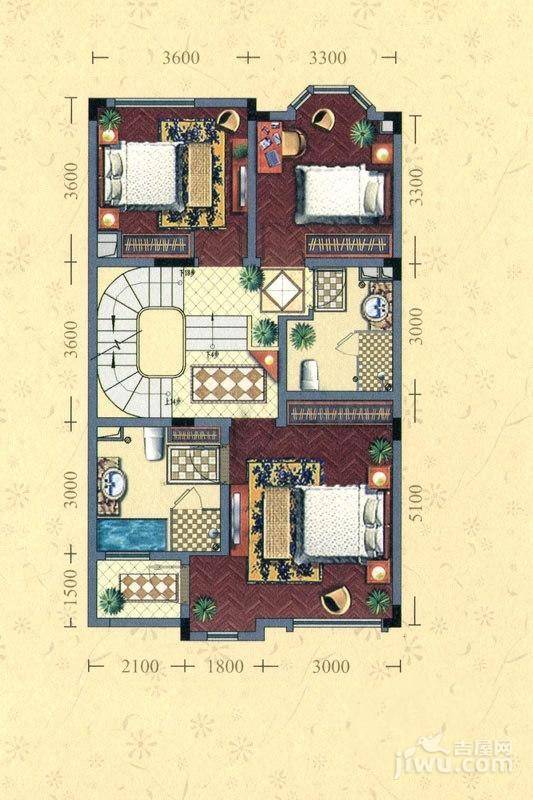 金球怡云花园玫瑰里普通住宅230㎡户型图