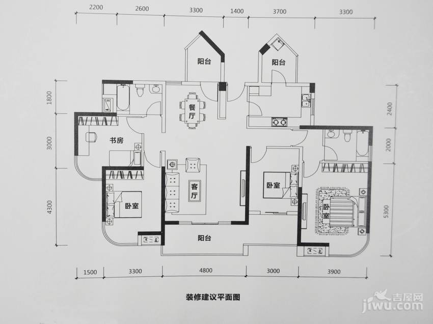 勤诚达22世纪4室2厅2卫149㎡户型图