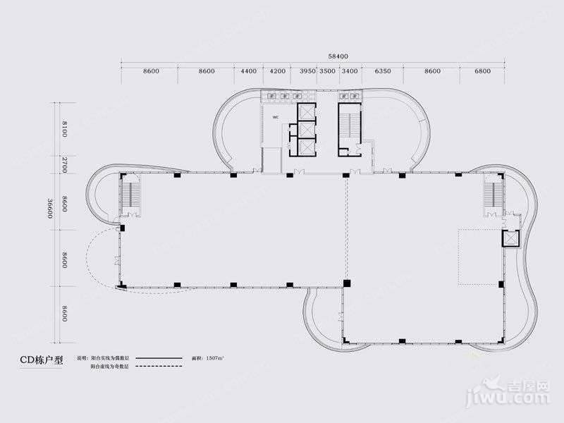 懿德轩普通住宅507㎡户型图