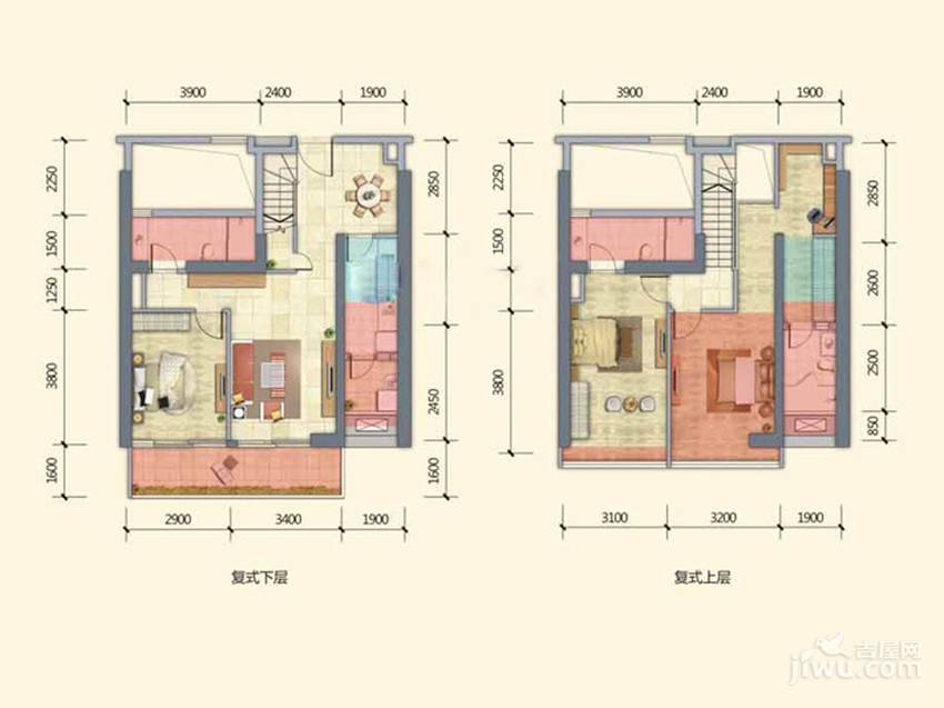 新世界四季御园4室2厅2卫103㎡户型图