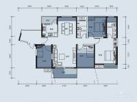 汇龙湾花园4室2厅2卫99㎡户型图