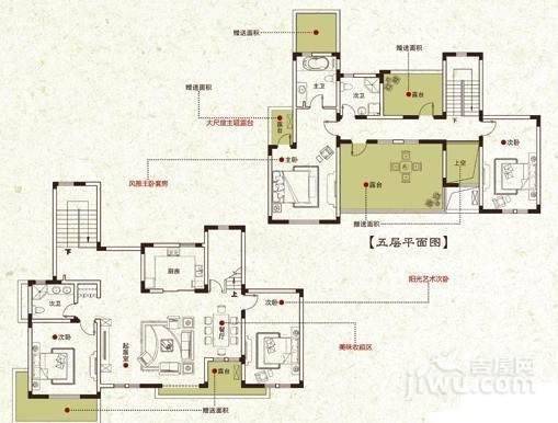 姑苏世家4室2厅3卫233.8㎡户型图