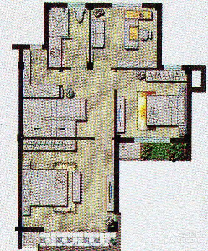 现代园墅4室2厅3卫251㎡户型图