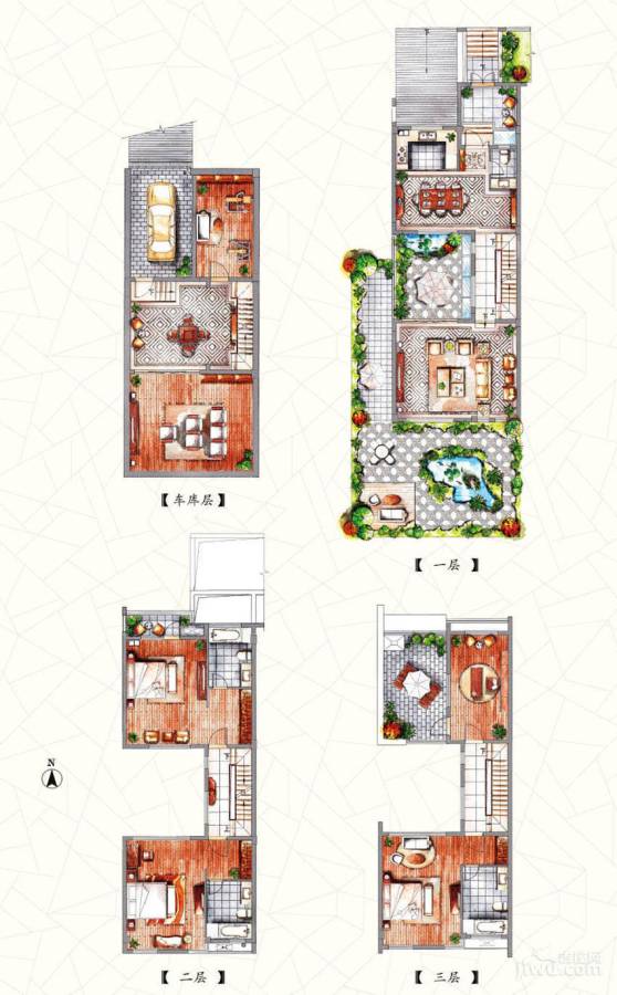 澄湖印象普通住宅318㎡户型图