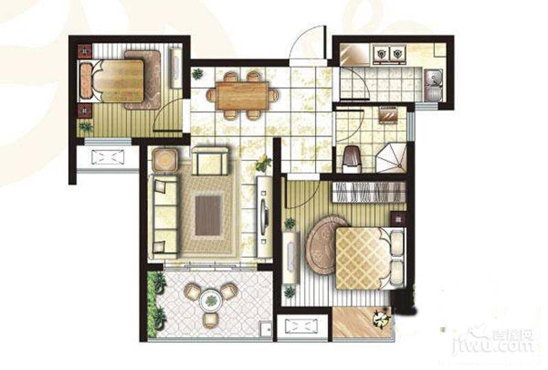 锦盛苑普通住宅67㎡户型图