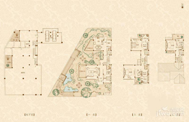 合润御府普通住宅414㎡户型图