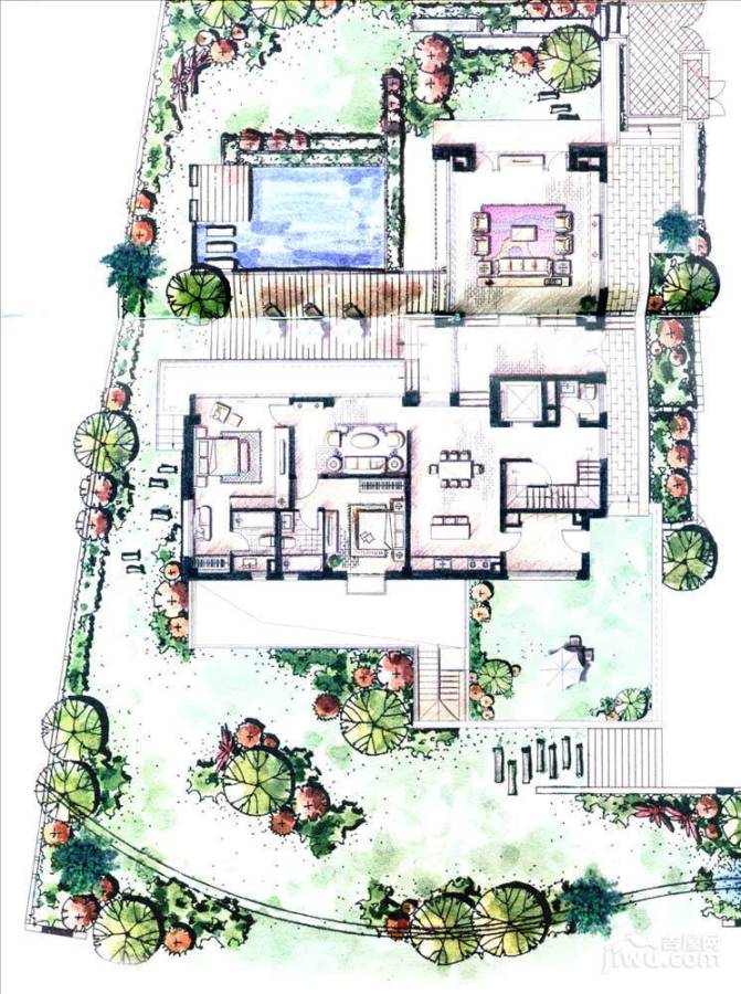 仁恒棠北普通住宅220㎡户型图