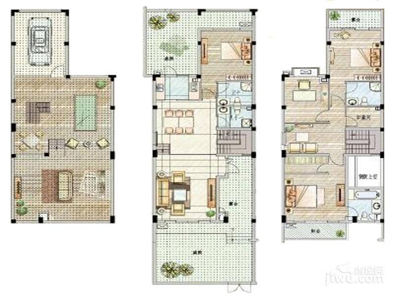 太湖纯水岸二期4室3厅4卫182.2㎡户型图