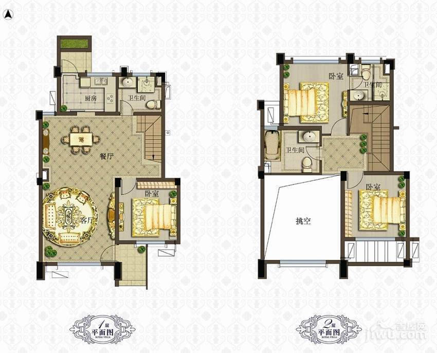 世茂御珑墅普通住宅139.8㎡户型图