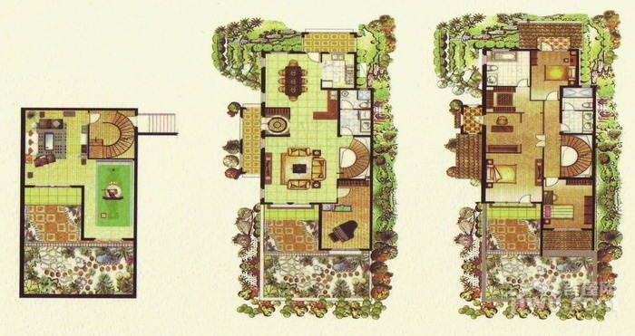 路劲澜溪苑4室2厅3卫322㎡户型图