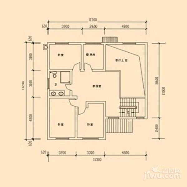 麓山恋迪亚溪谷普通住宅300.9㎡户型图