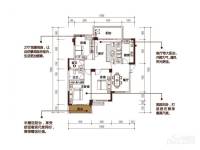 中南红领邦3室2厅2卫118.7㎡户型图