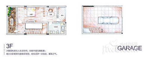 九龙领仕汇3室2厅4卫232.4㎡户型图