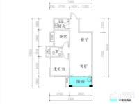 湘桥佳苑2室2厅1卫84.3㎡户型图