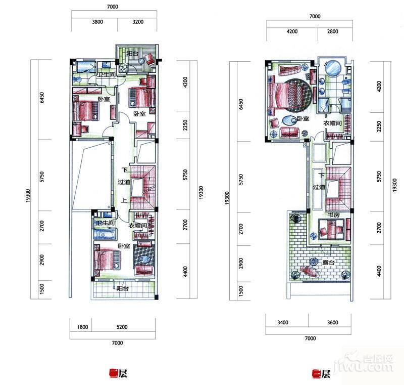 坤和和家园7室3厅5卫275㎡户型图