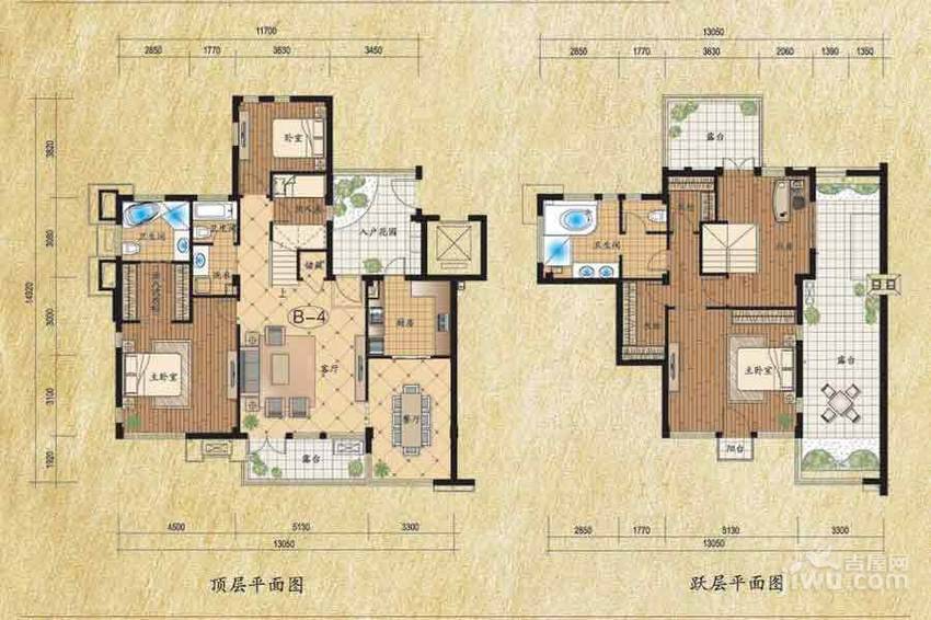 新湖香格里拉5室2厅3卫237.6㎡户型图