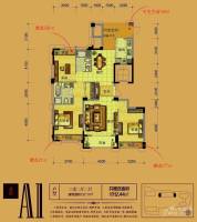 裕丰青鸟香石公寓3室2厅2卫137.2㎡户型图
