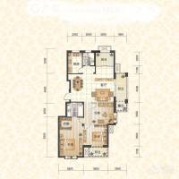 城建錦昌年華3室2廳2衛145㎡戶型圖